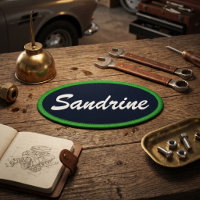 Vintage Retro 50s Mechanic Embroidered-Style Name
