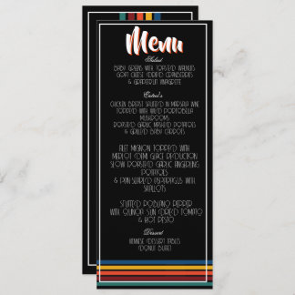 Vintage Retro 50th Striped Fifty Birthday 1976 Program