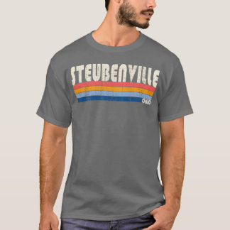 Vintage Retro 70S 80S Style Hometown Of Steubenvil T-Shirt