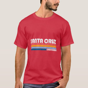 Vintage Retro 70S 80S Style Santa Cruz California T-Shirt