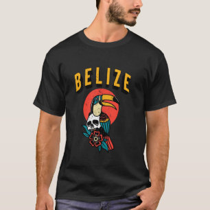 Vintage Retro 70s 80s Toucan Bird Belize Travel Va T-Shirt