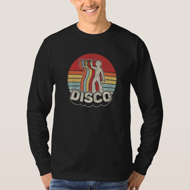 Vintage Retro 70s Disco Dancing  1 T-Shirt (Front)