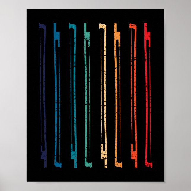 Vintage Retro 70s Orchestra For String Player Poster (Front)