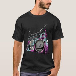 Vintage Retro 80s Boom Box Stereo T-Shirt