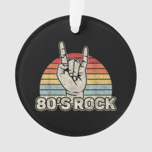 Vintage Retro 80's Rock Band Ornament