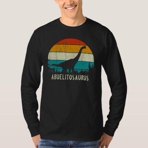 Vintage Retro Abuelito Saurus Abuelito Brontosauru T-Shirt