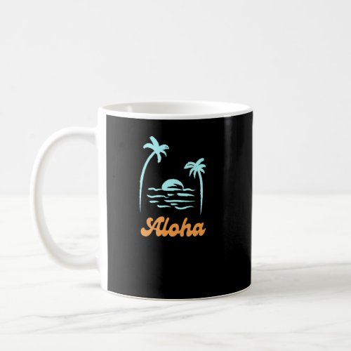 Vintage Retro Aloha Hawaii 70s  Coffee Mug