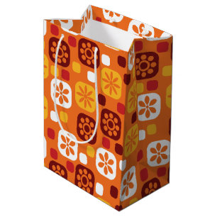 Vintage retro and mod 60s 70s gift bag tiki