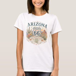 Vintage Retro Arizona Mother Road Canyon Desert T-Shirt