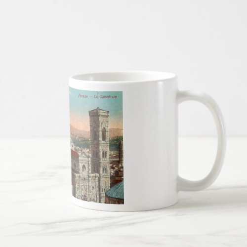 Vintage Retro Art Florence Italy Italia Cathedral Coffee Mug