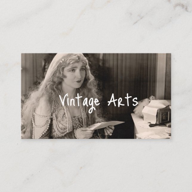 Vintage Retro Arts Crafts Business Cards (Front)