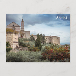 Vintage Retro Assisi Italy Italian Travel Tourism  Postcard