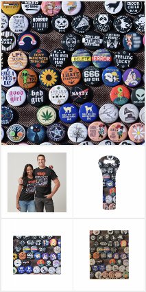 Vintage Retro Badge Collection