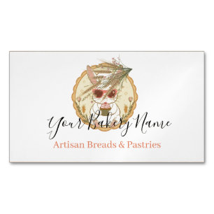 Vintage Retro Bakery Business Card
