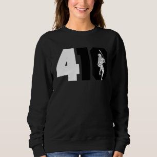 Vintage Retro Baltimore 410 Area Code Baseball Cla Sweatshirt