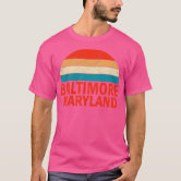 RetroTown Tees Baltimore Maryland Retro Vintage Weathered T-Shirt