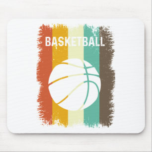 Vintage Retro Basketball Mouse Pad