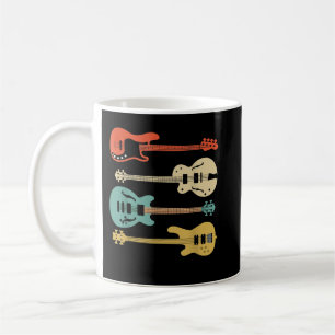 Vintage Retro Bass Guitar Coffee Mug