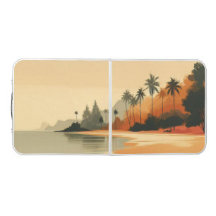 Vintage/retro beach/tropical beer pong table