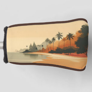Vintage/retro beach/tropical golf head cover