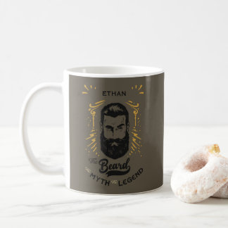 Vintage Retro Beard Man the Myth the Legend Name Coffee Mug