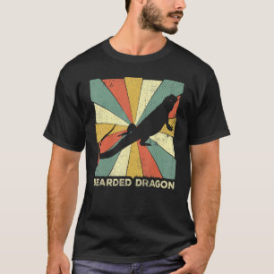 Vintage Retro Bearded Dragon  Lizard Reptile Anima T-Shirt