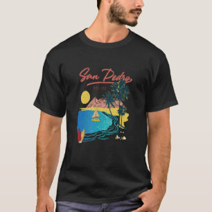 Vintage Retro Belize San Pedro Caribbean Beach Vac T-Shirt