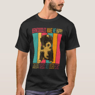 Vintage Retro Bernedoodles Make Happy Humans Make T-Shirt