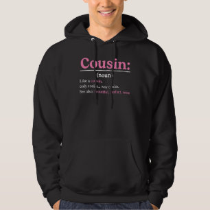 Vintage Retro Best Cousin Ever Definition Funny Mo Hoodie