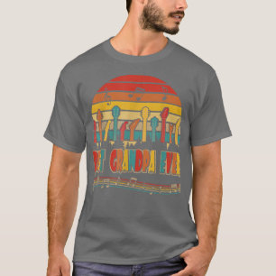 Vintage Retro Best Grandpa Ever Funny Guitarist Gu T-Shirt