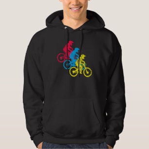 Vintage Retro Bicycle BMX Stunt Bike Rider Racing Hoodie