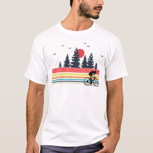 Vintage Retro Bicycle Cycling Mountain Bike Gifts T_Shirt