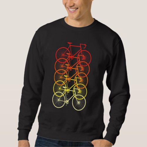 Vintage Retro Bicycles Bike Riders Bicycle Sweatshirt