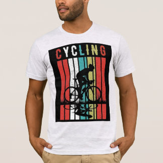 Vintage Retro Bike | Energetic Cycling Silhouette T-Shirt