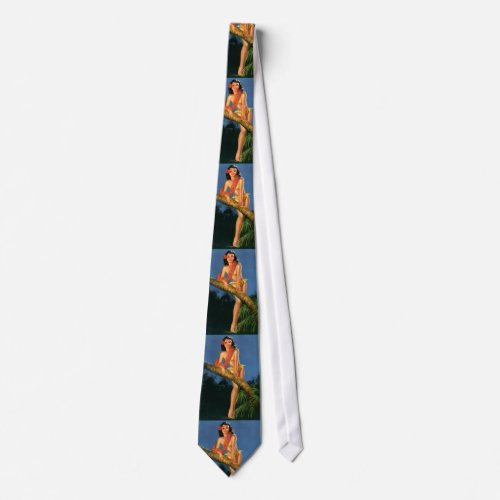 Vintage Retro Billy DeVorss Pinup Girl Tie