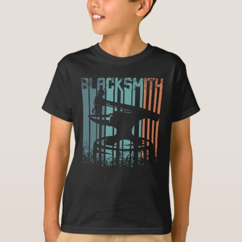 Vintage Retro Blacksmith T_Shirt