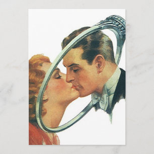 Vintage Retro Blank Engagement Announcement Party