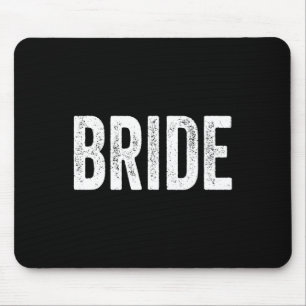 Vintage Retro Bride Bridal Bachelorette Party Matc Mouse Pad