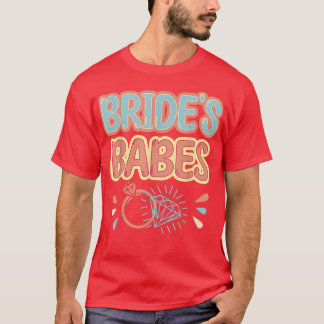Vintage Retro Bride's Babes Bachelorette Party Mat T-Shirt