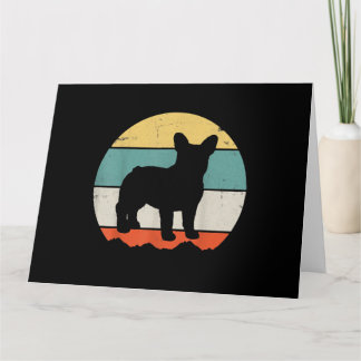 Vintage Retro Bulldog Gift For Dog Dad Dog Mom Card
