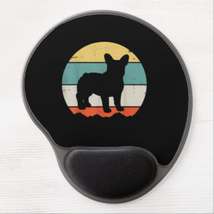 Vintage Retro Bulldog Gift For Dog Dad Dog Mom Gel Mouse Pad