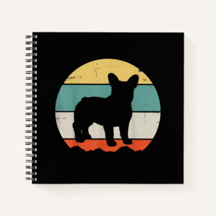 Vintage Retro Bulldog Gift For Dog Dad Dog Mom Notebook
