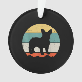 Vintage Retro Bulldog Gift For Dog Dad Dog Mom Ornament