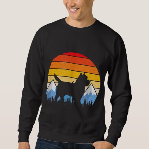 Vintage Retro Cairn Terrier Cairn Terrier Lover Gi Sweatshirt