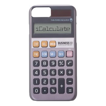 Vintage Retro Calculator Icalculate Iphone 7 Case by FineDezine at Zazzle