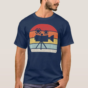 Vintage Retro Camera Shirt Gift For Filmmaker