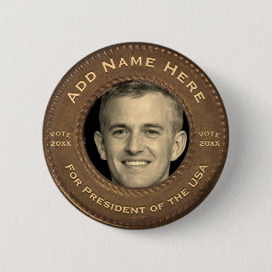 Vintage Retro Campaign Button
