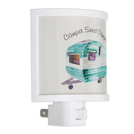 Vintage Retro Camper Trailer Night Light Zazzle