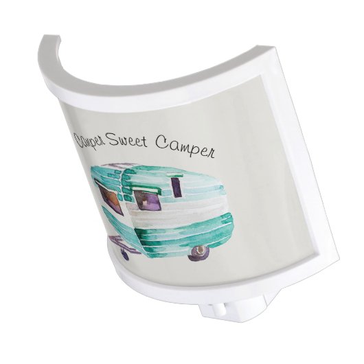 Vintage Retro Camper Trailer Night Light (Angled)