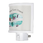 Vintage Retro Camper Trailer Night Light (Left)